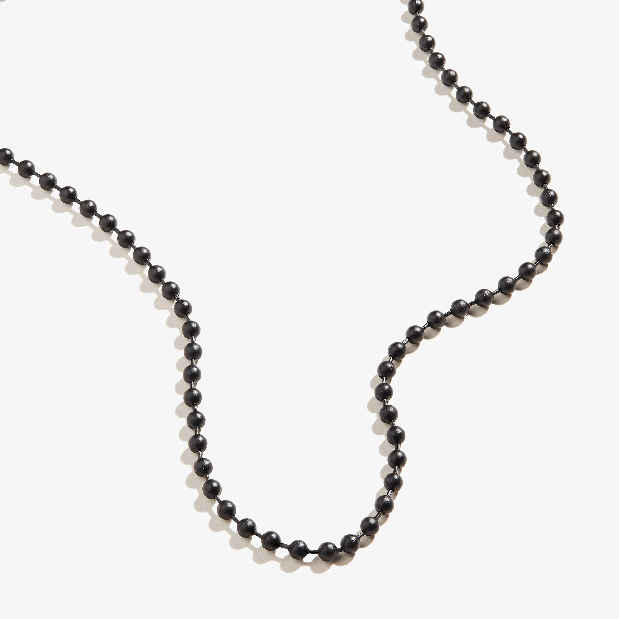 Ball Chain Necklace, Black