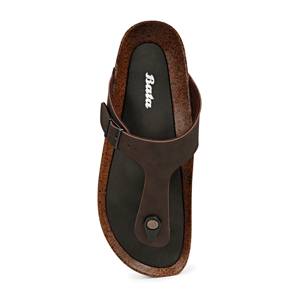 Bata MATTE Toe-Post Sandal for Men