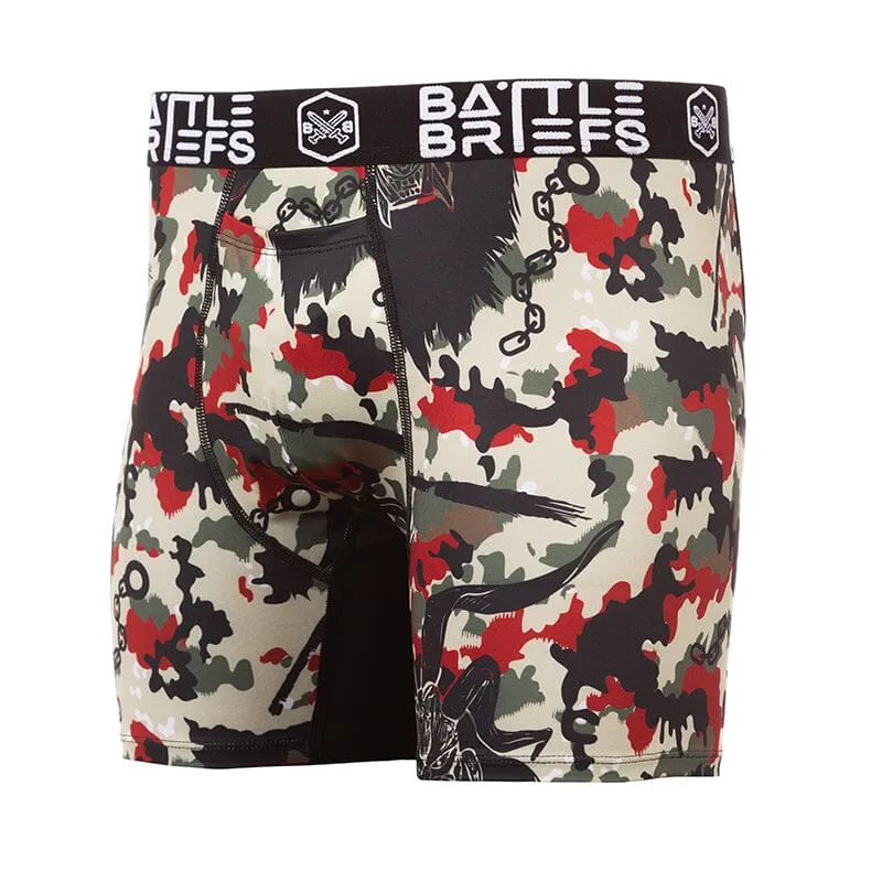 Battle Briefs Krampus Kamo - MD & XL ONLY! RAD GIFT ALERT!