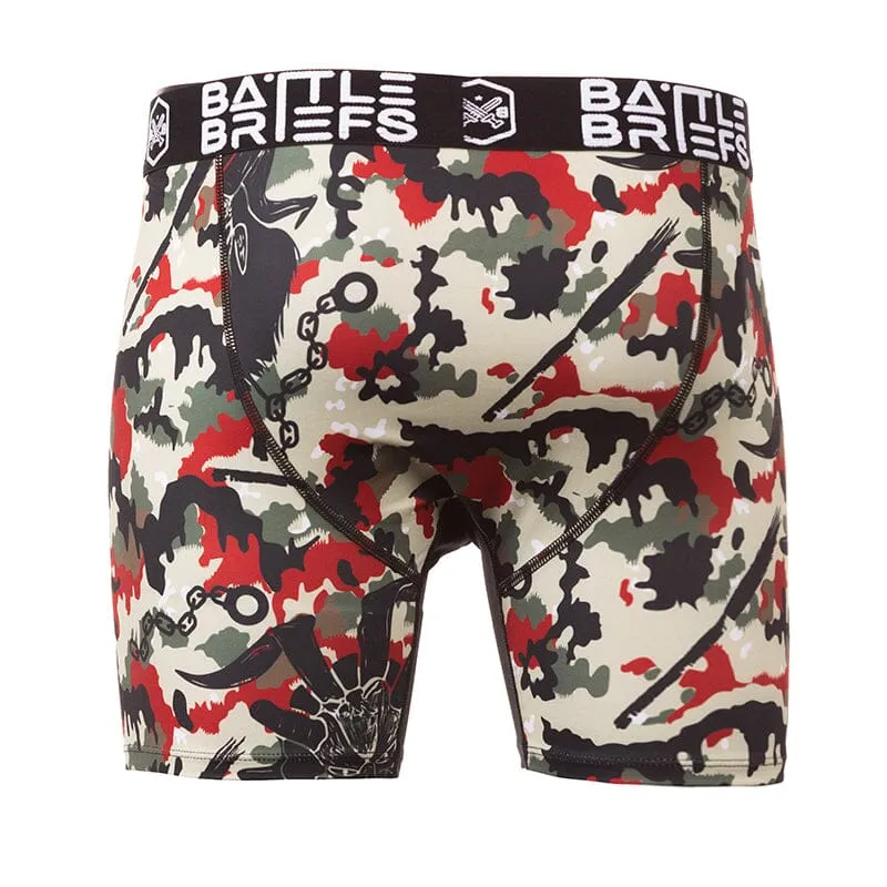 Battle Briefs Krampus Kamo - MD & XL ONLY! RAD GIFT ALERT!