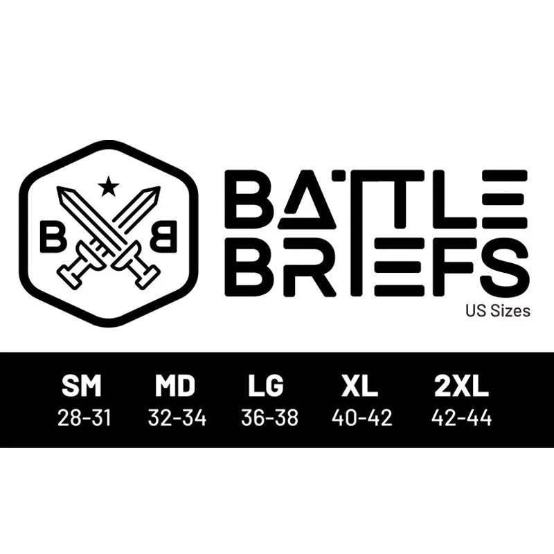 Battle Briefs Krampus Kamo - MD & XL ONLY! RAD GIFT ALERT!