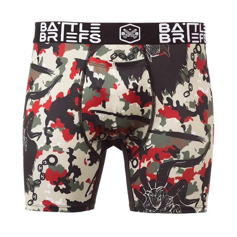 Battle Briefs Krampus Kamo - MD & XL ONLY! RAD GIFT ALERT!