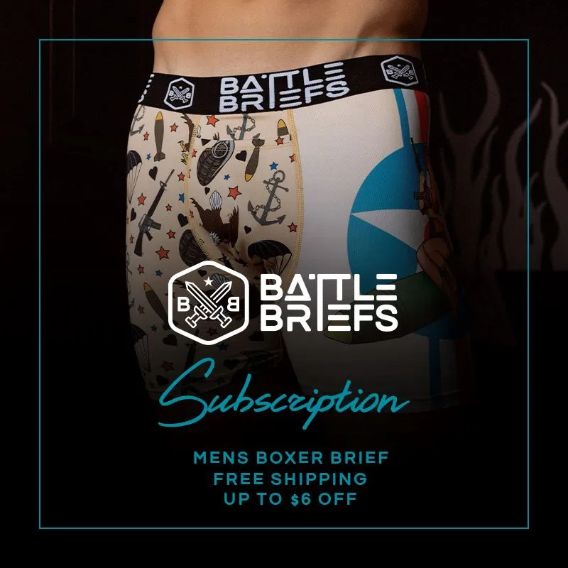 Battle Briefs Men's Monthly SUBSCRIPTION