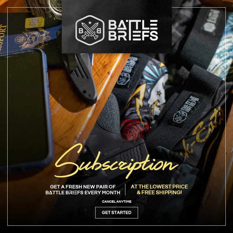 Battle Briefs Men's Monthly SUBSCRIPTION