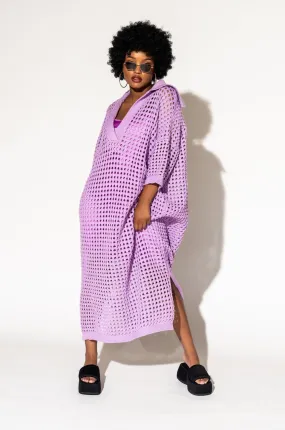 Be Bold Oversized Knit Dress   Slip in Lavender