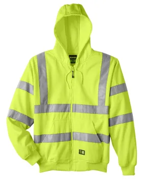 Berne - Men's Hi-Vis Type R Class 3 Lined Hooded Sweatshirt