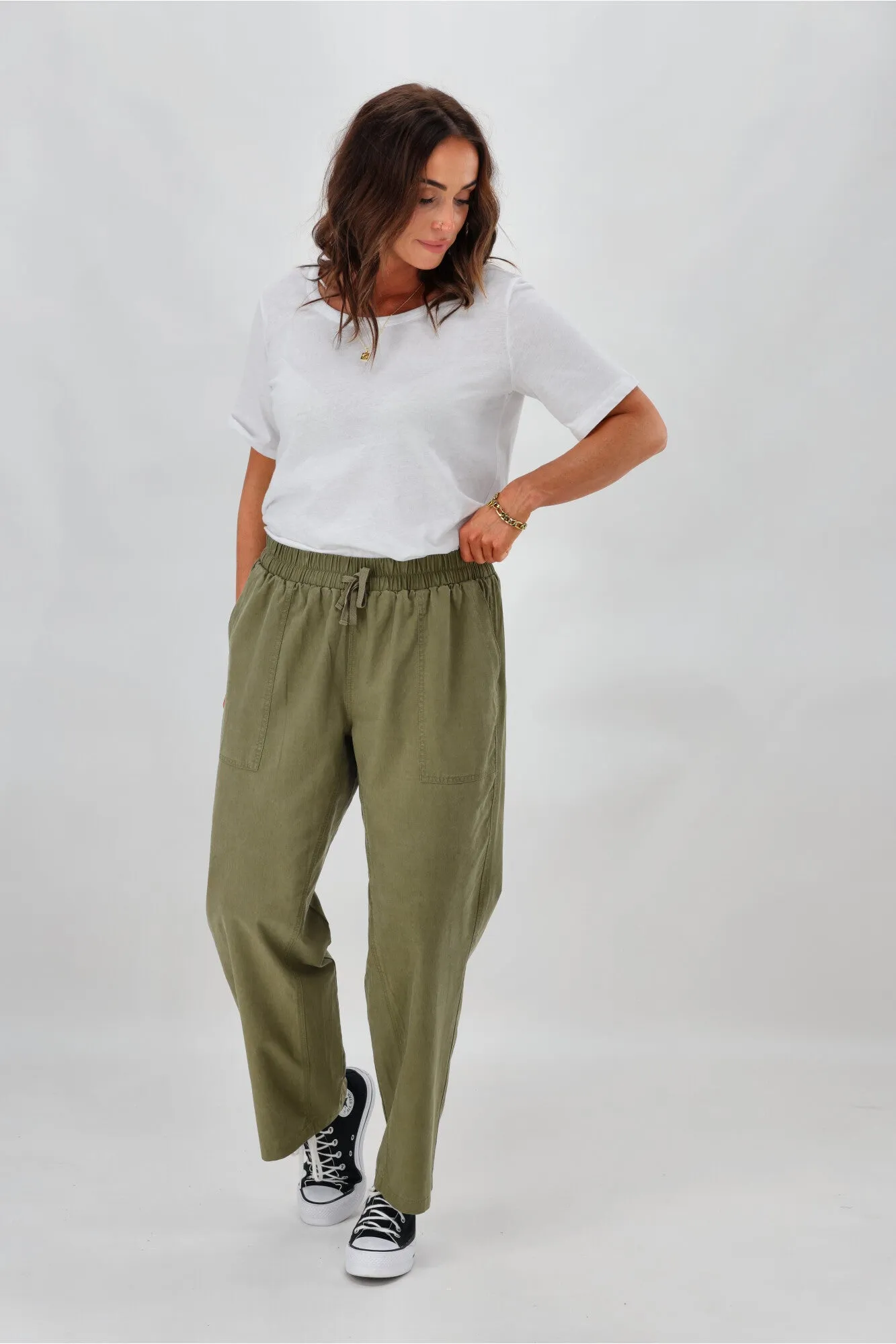 Betty Basics Santa Monica Pant Khaki