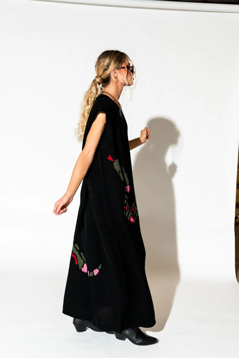 Big Reputation Oversized Knit Maxi Dress in Snake *RESTOCKED*