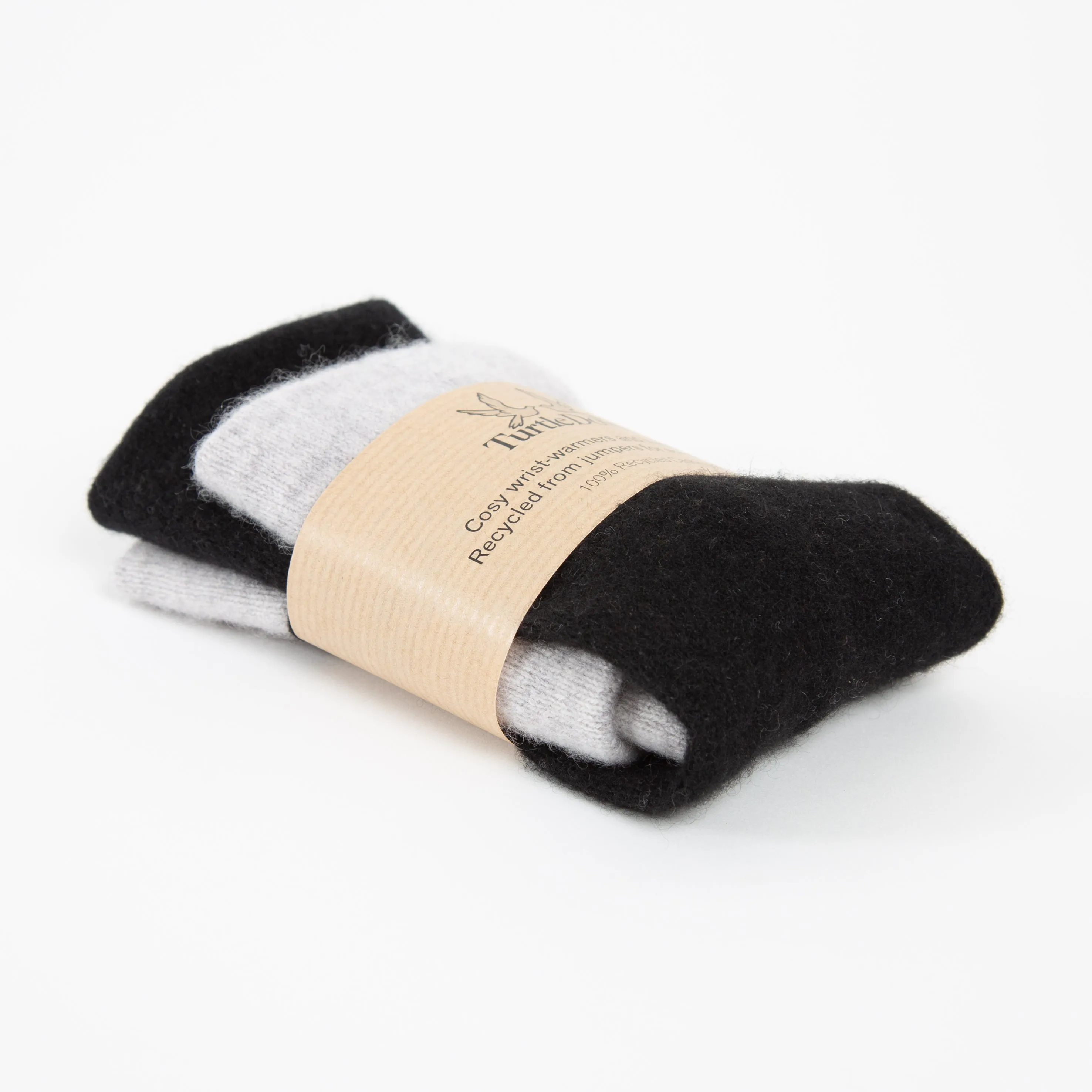 Black & Grey Cashmere Wrist Warmer