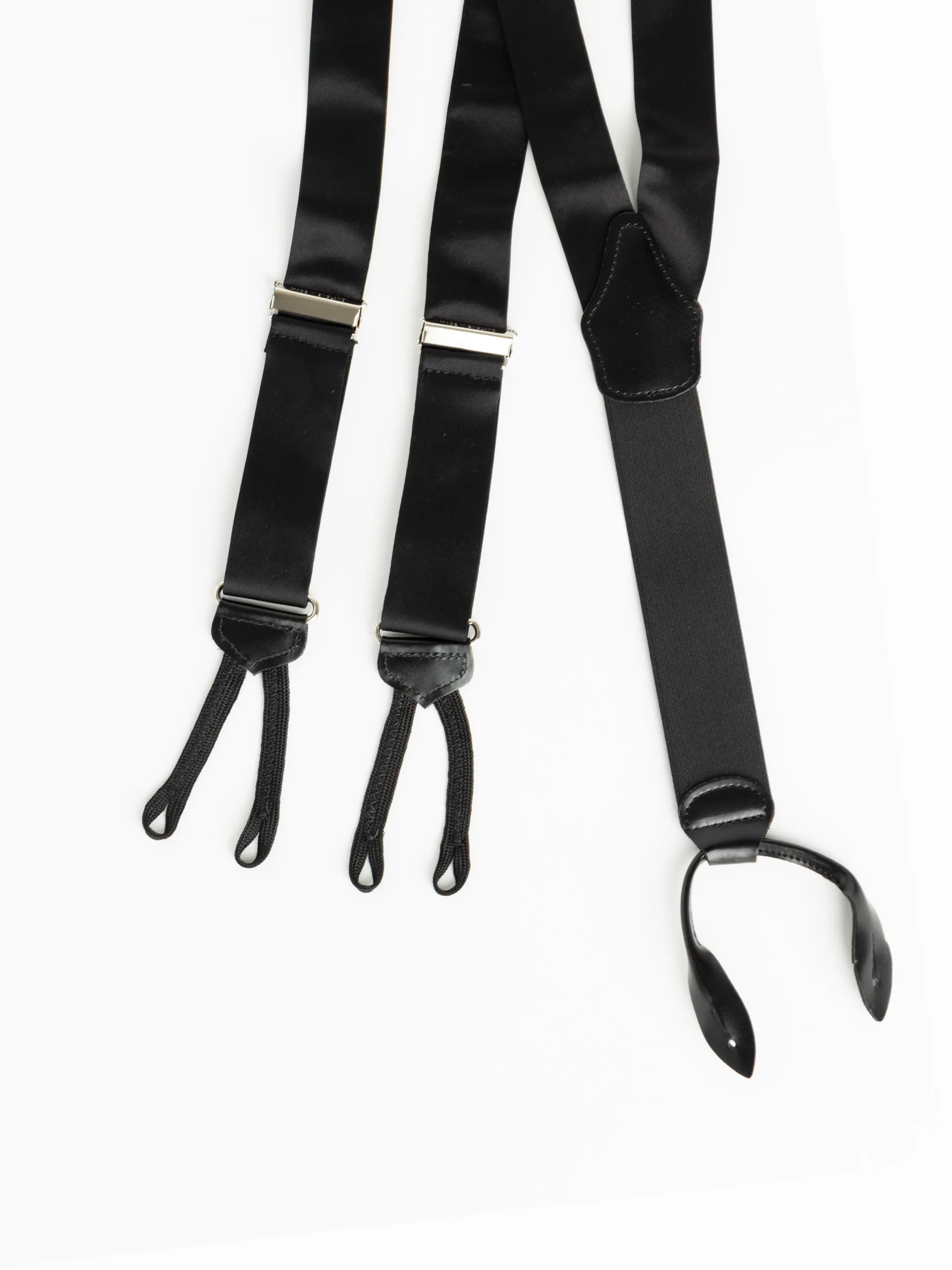 Black Silk Suspenders