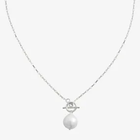 BOLD PEARL NECKLACE Silver