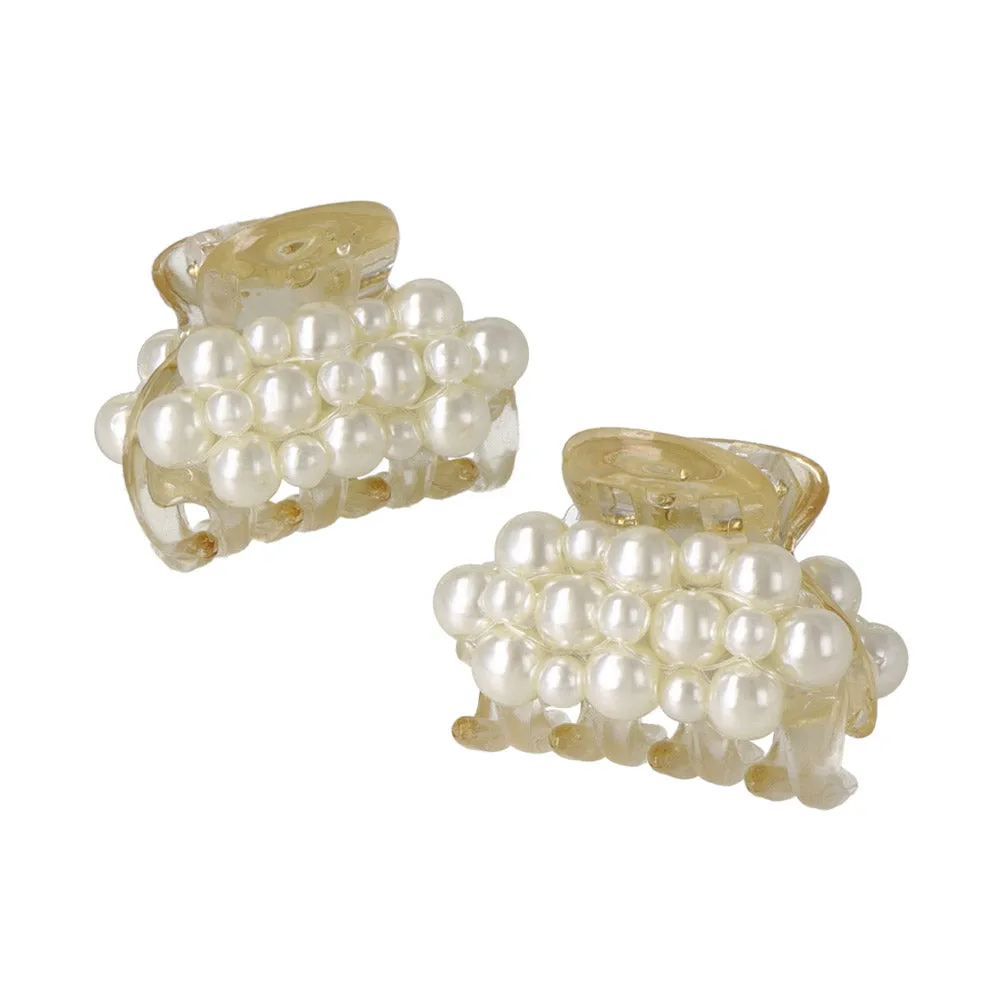 Bubble Pearl Mini Hair Claw Set