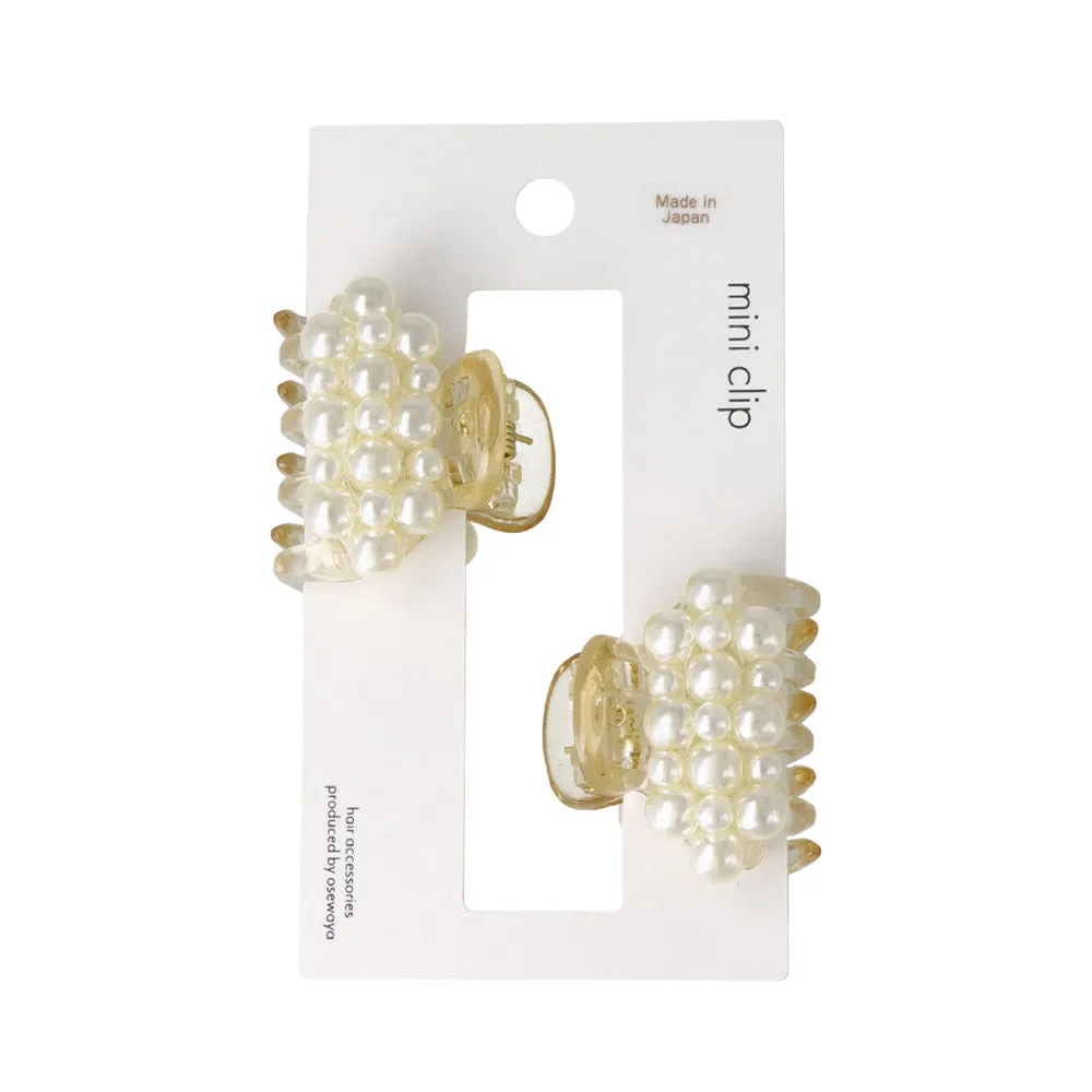 Bubble Pearl Mini Hair Claw Set