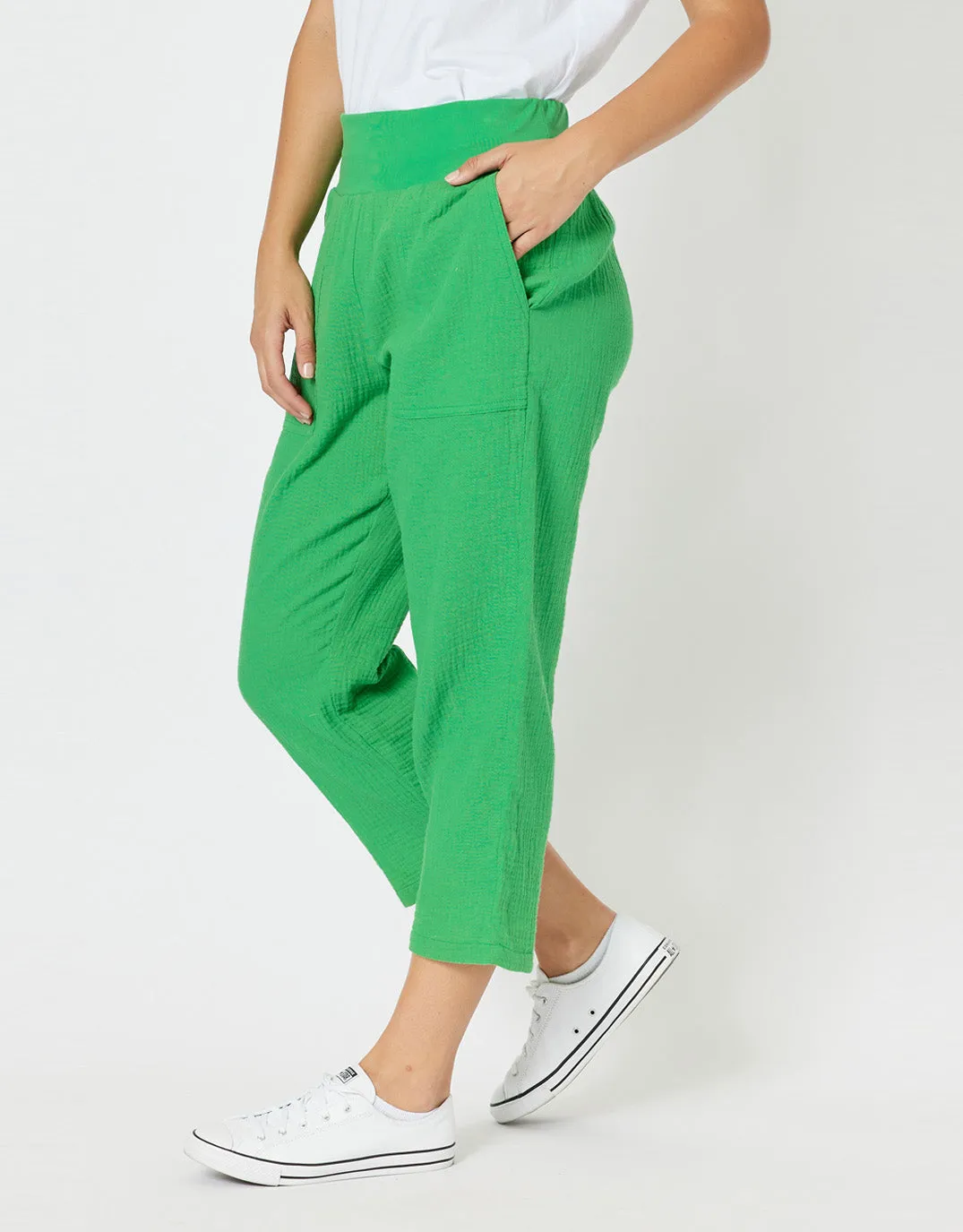 Byron Cotton 7/8 Pant - Emerald