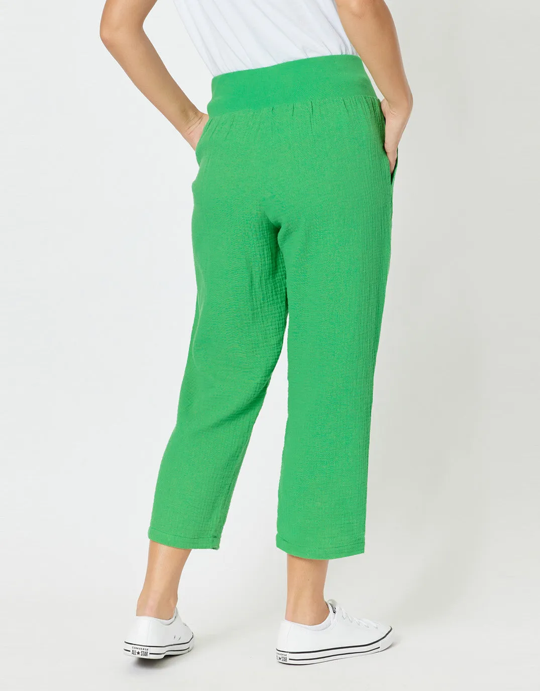 Byron Cotton 7/8 Pant - Emerald