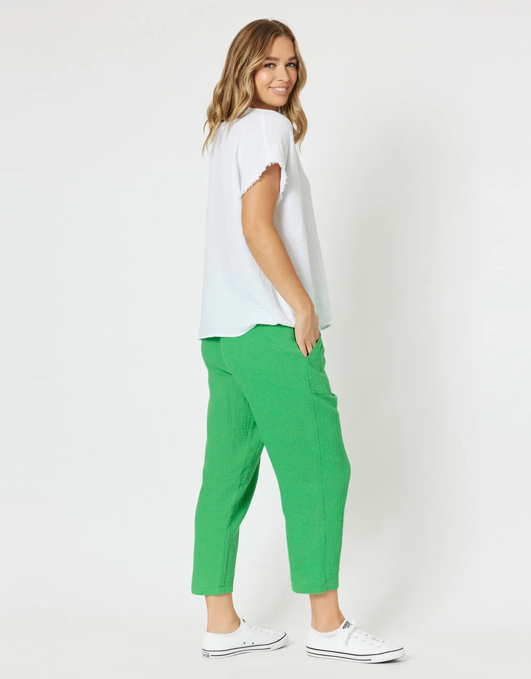 Byron Cotton 7/8 Pant - Emerald