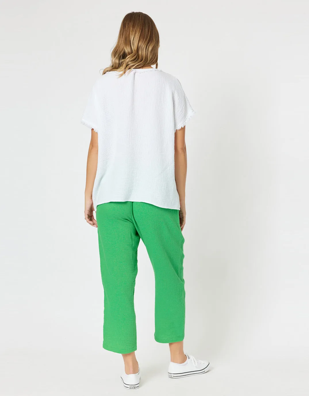 Byron Cotton 7/8 Pant - Emerald