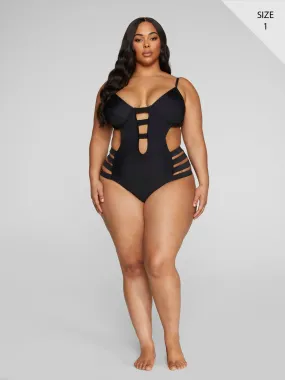 Chandra Caged One-Piece Monokini Swimsuit