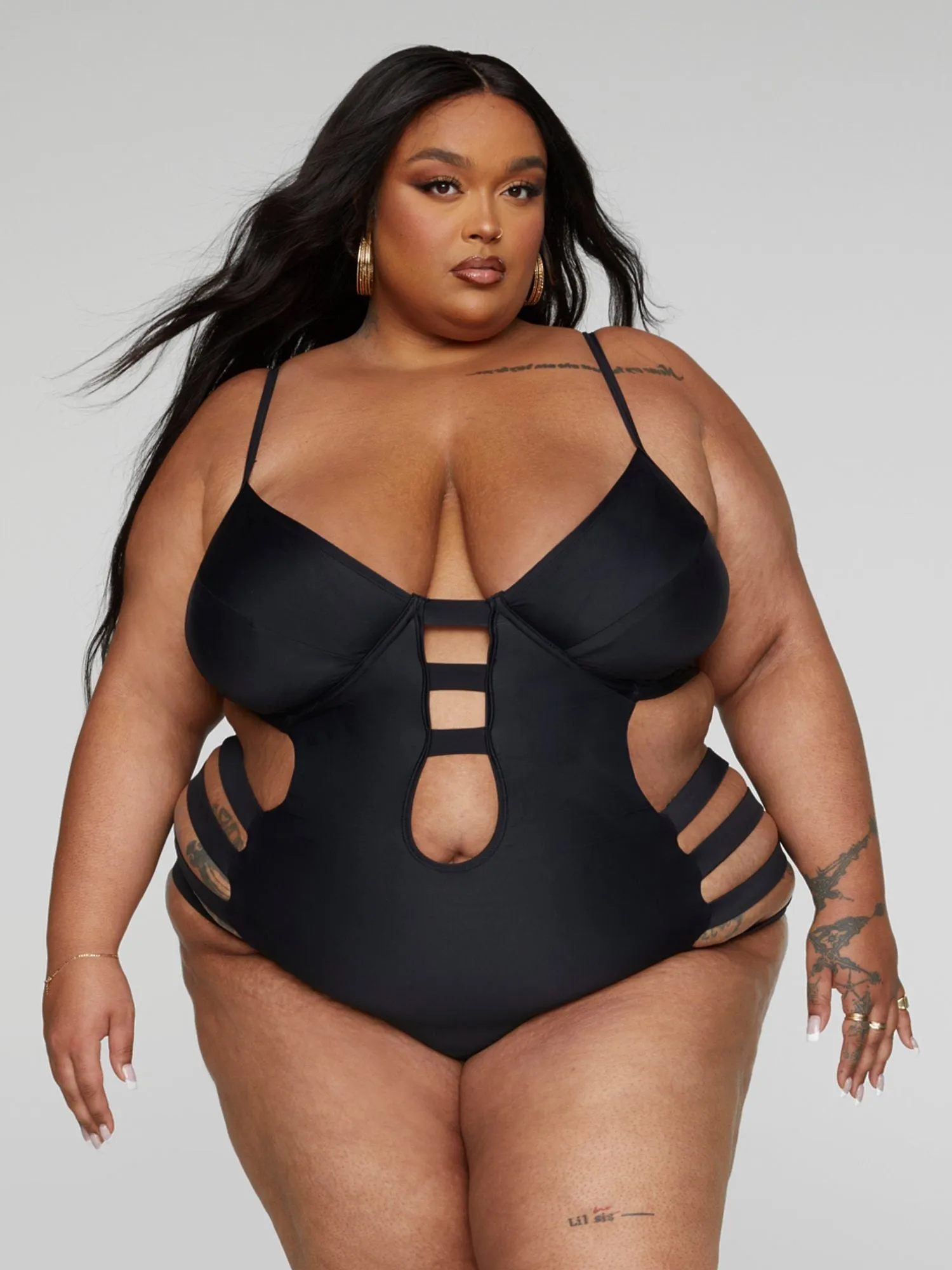 Chandra Caged One-Piece Monokini Swimsuit