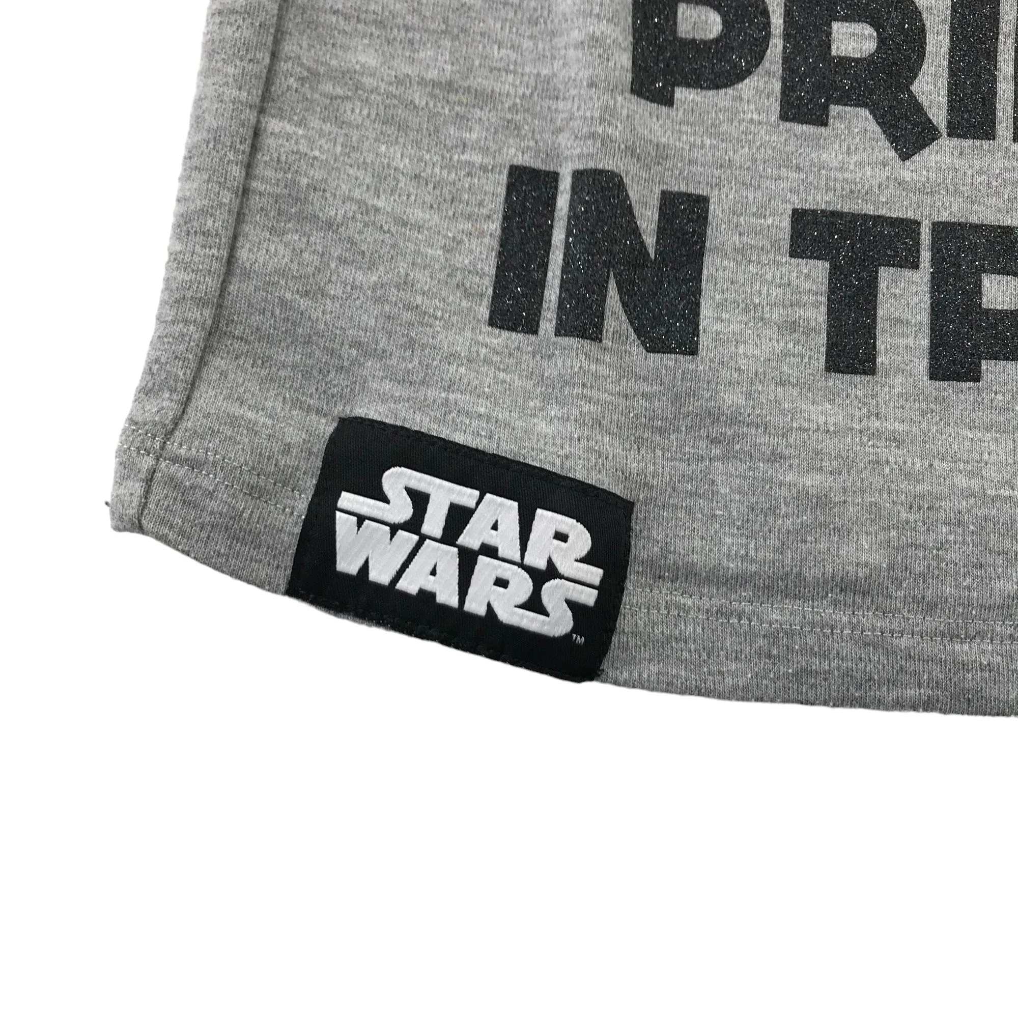 Character.com T-shirt 5-6 years light grey Star Wars Leia Princess in Training