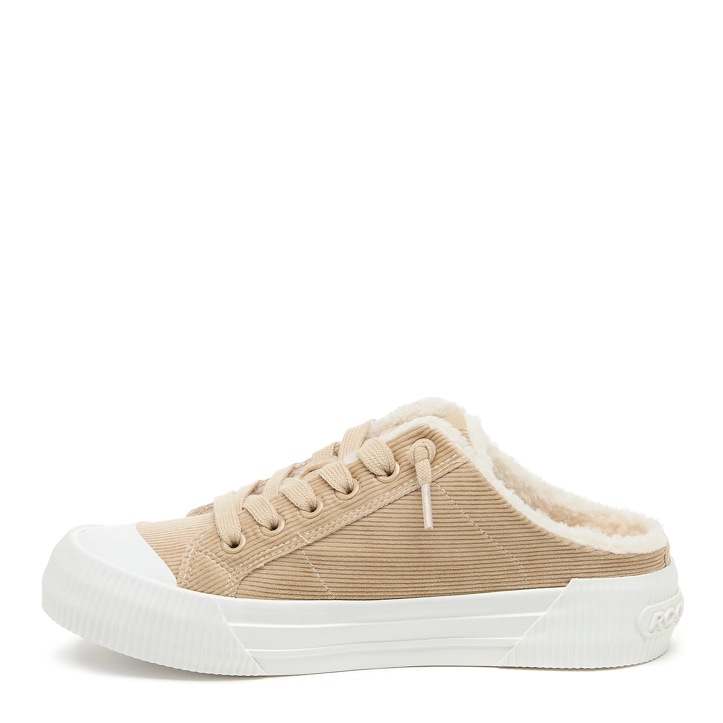 Cheery Natural Corduroy Mule Sneaker