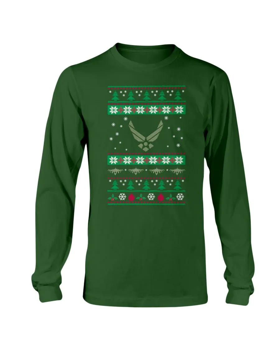 Christmas Air Force Mom Family T-shirts