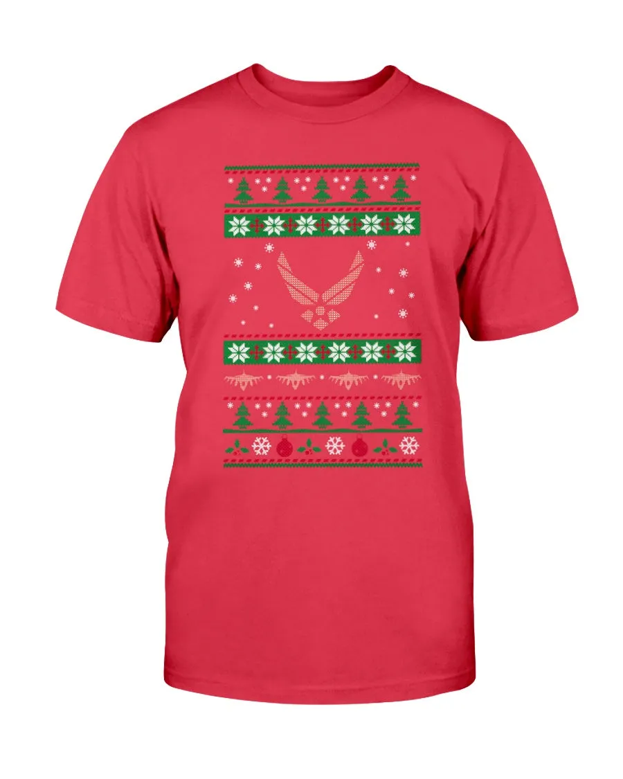 Christmas Air Force Mom Family T-shirts