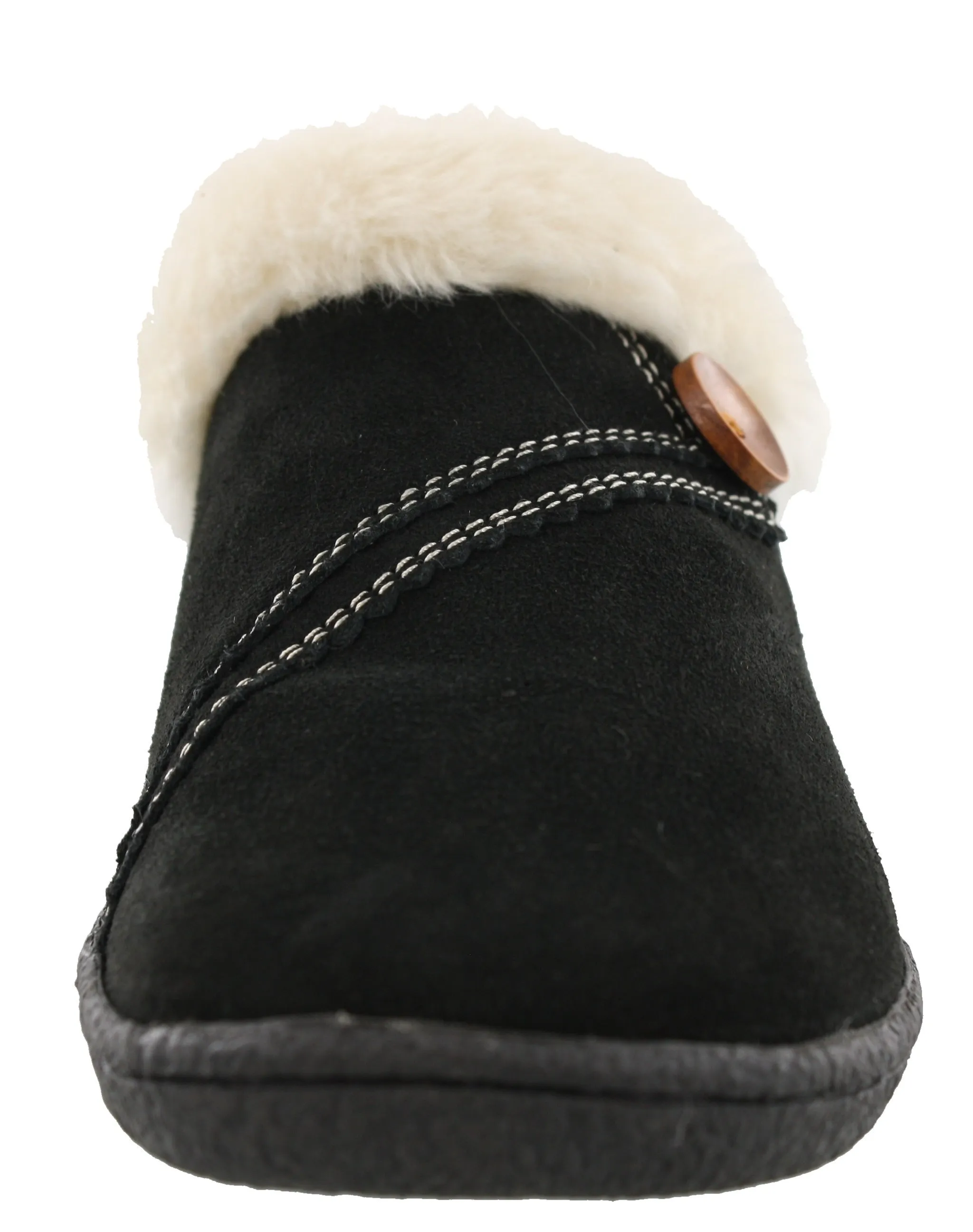 Clarks Women Warm Cozy Slip On Clog Slippers Rebecca