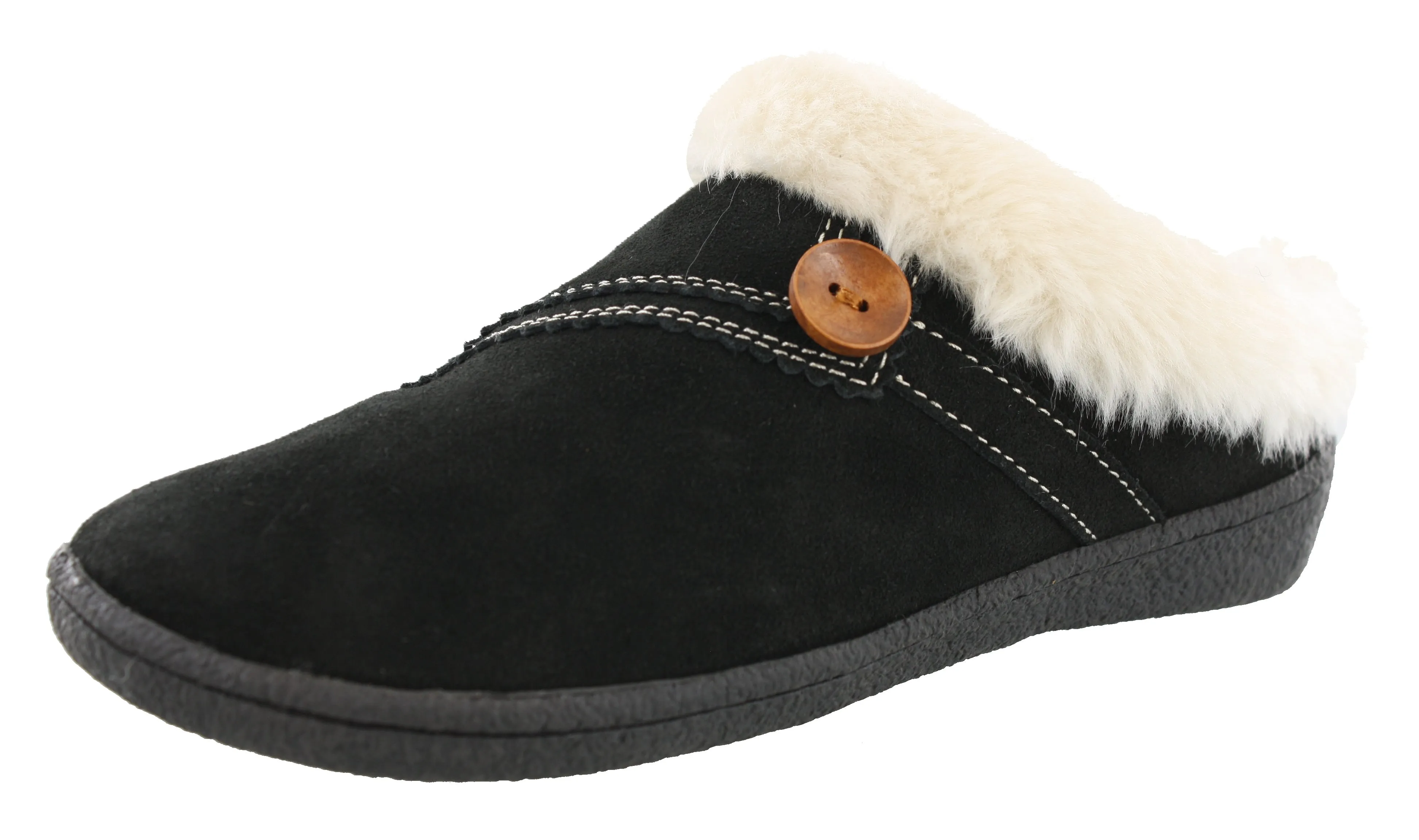 Clarks Women Warm Cozy Slip On Clog Slippers Rebecca