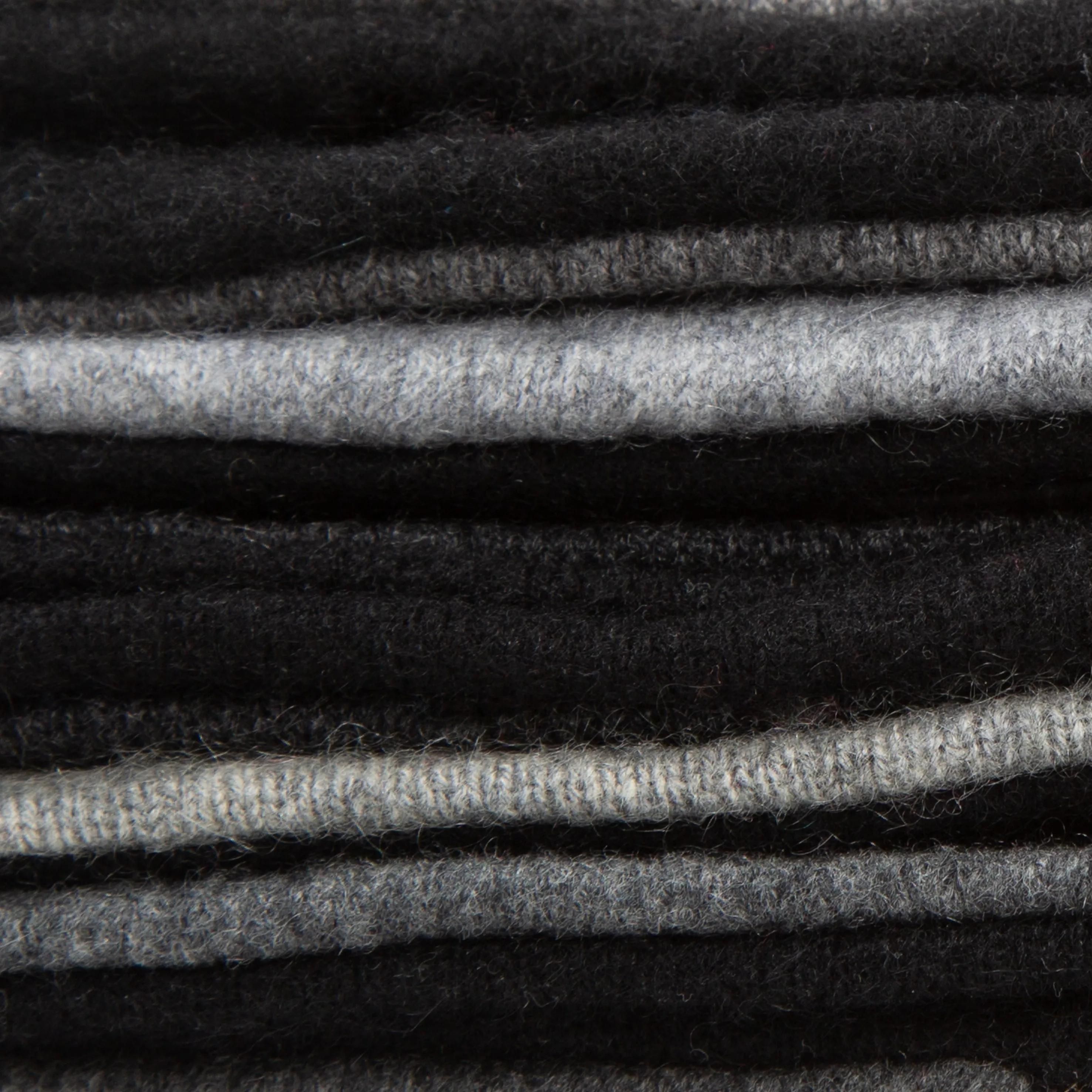 Classic Black & Grey Cashmere Beanie