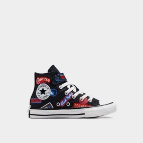 Converse Kids Chuck Taylor All Star Easy On Stickers Sneaker Black/Multi _ 181053 _ Black