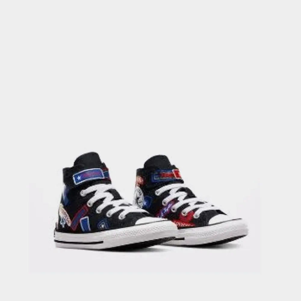 Converse Kids Chuck Taylor All Star Easy On Stickers Sneaker Black/Multi _ 181053 _ Black