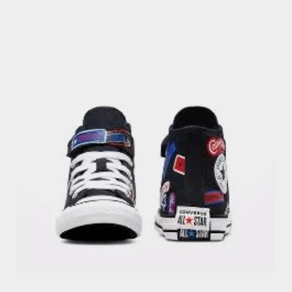 Converse Kids Chuck Taylor All Star Easy On Stickers Sneaker Black/Multi _ 181053 _ Black