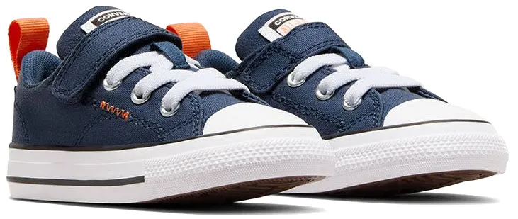 Converse Toddler Chuck Taylor All Star Malden Street Low Top Easy-On Navy/Pale Magma/White