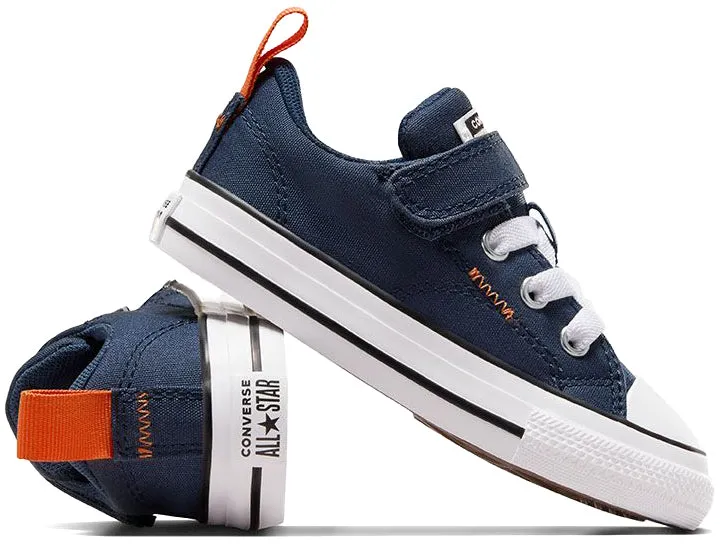 Converse Toddler Chuck Taylor All Star Malden Street Low Top Easy-On Navy/Pale Magma/White