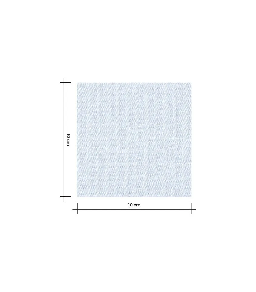 Cousette - Icy Blue Square Cotton Fabric