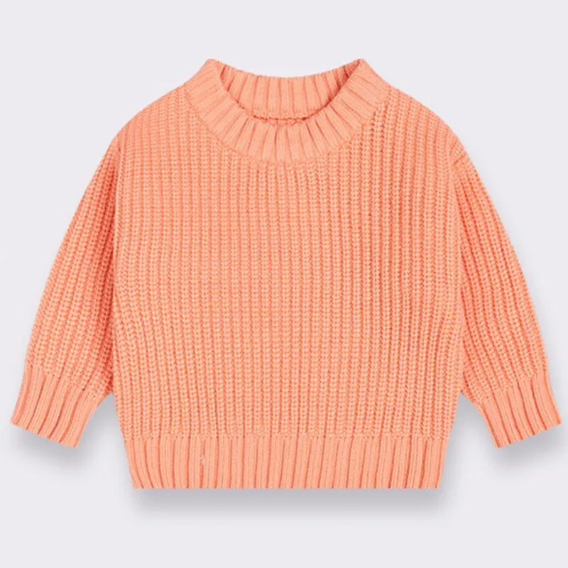 Cozy Kids' Round Neck Knit Sweater