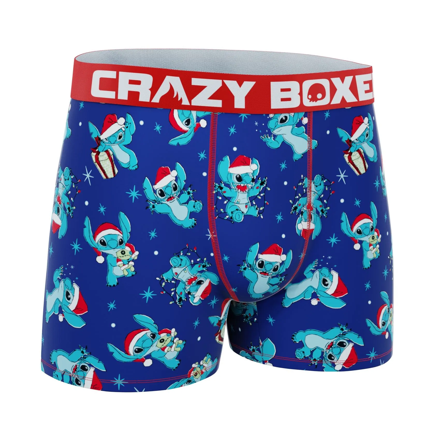 CRAZYBOXER Disney Lilo and Stitch Xmas Stitch Men's Boxer Briefs