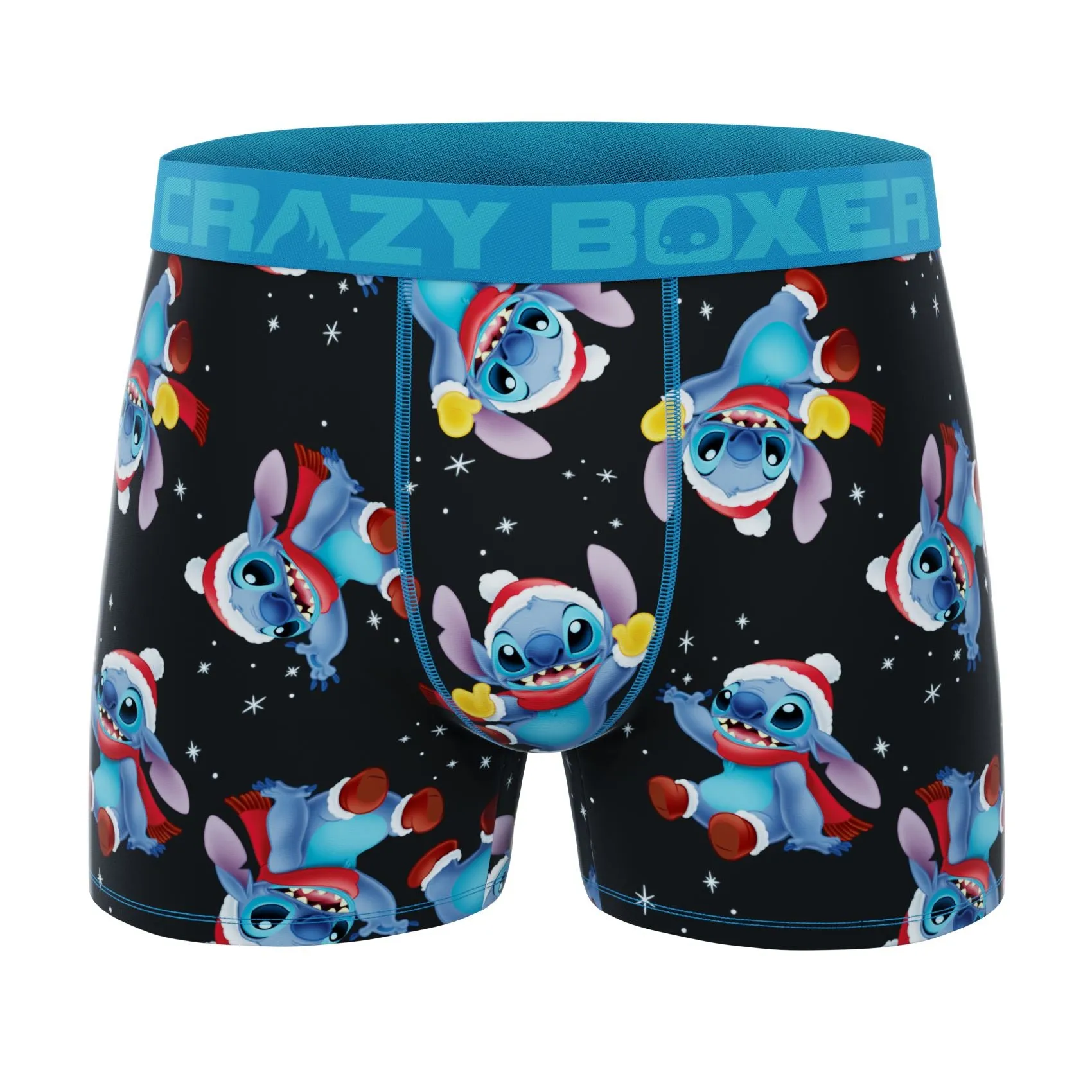 CRAZYBOXER Disney Lilo&Stitch Xmas Men's Boxer Briefs (2 Pack)