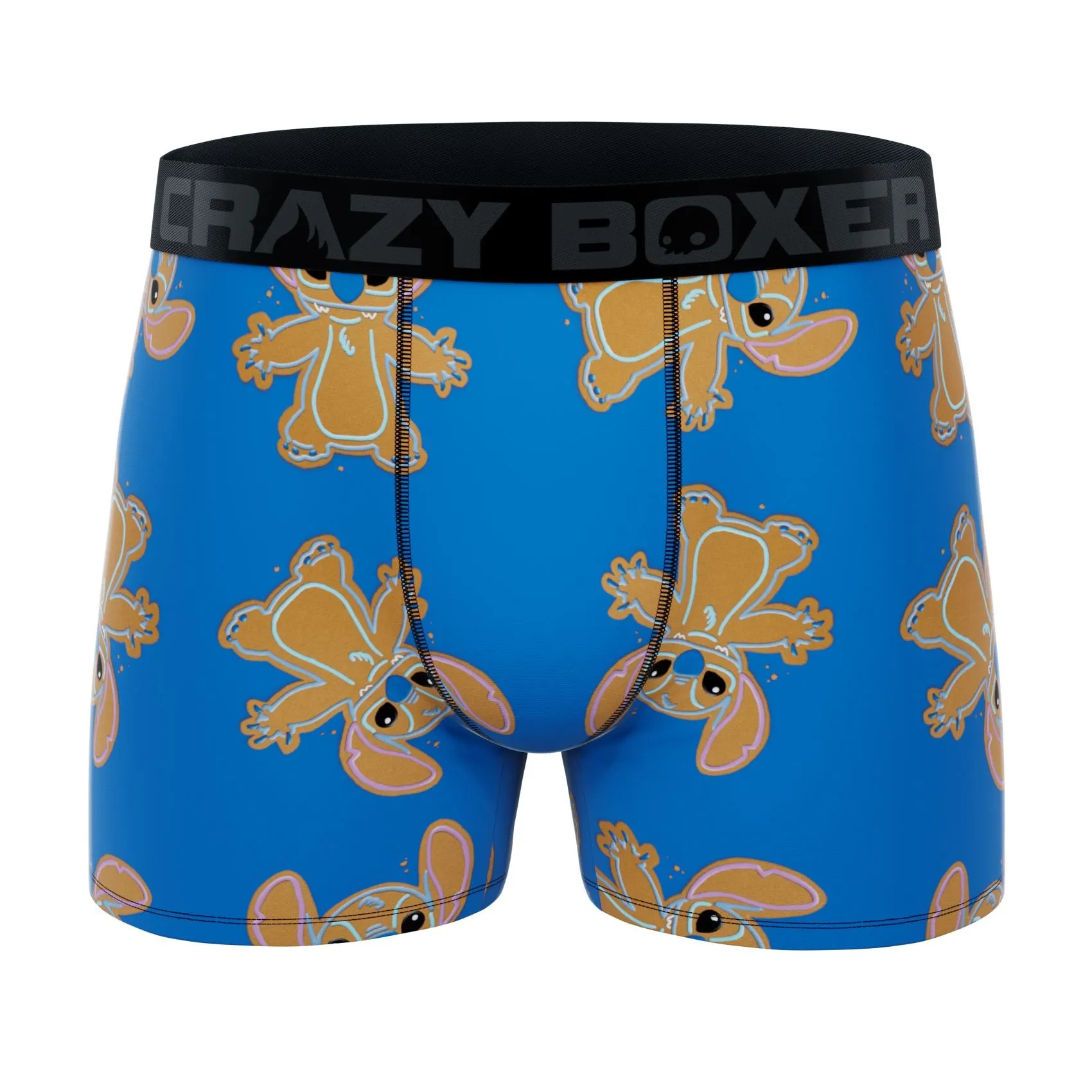 CRAZYBOXER Disney Lilo&Stitch Xmas Men's Boxer Briefs (2 Pack)