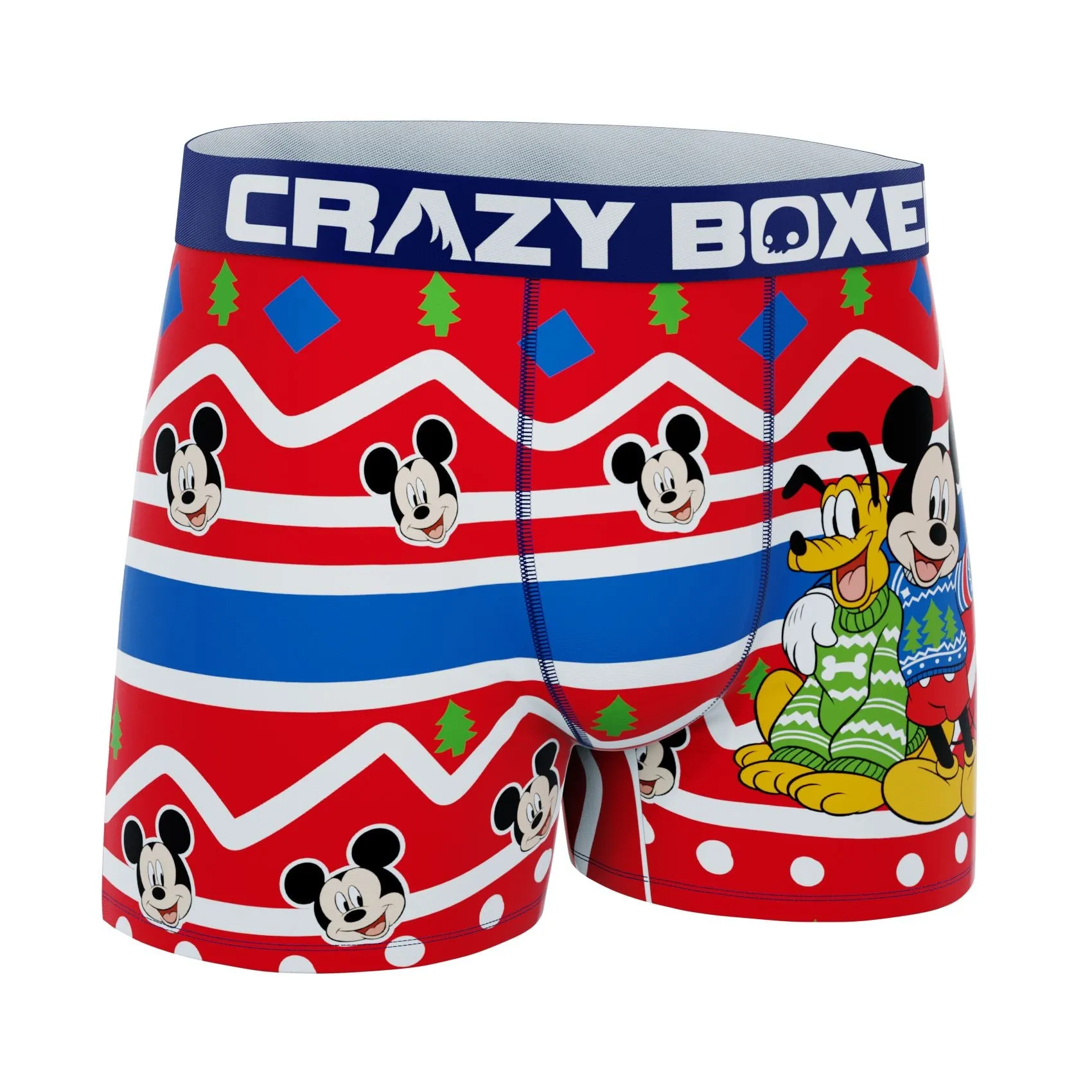 CRAZYBOXER Disney Mickey and Pluto Xmas Men's Boxer Briefs