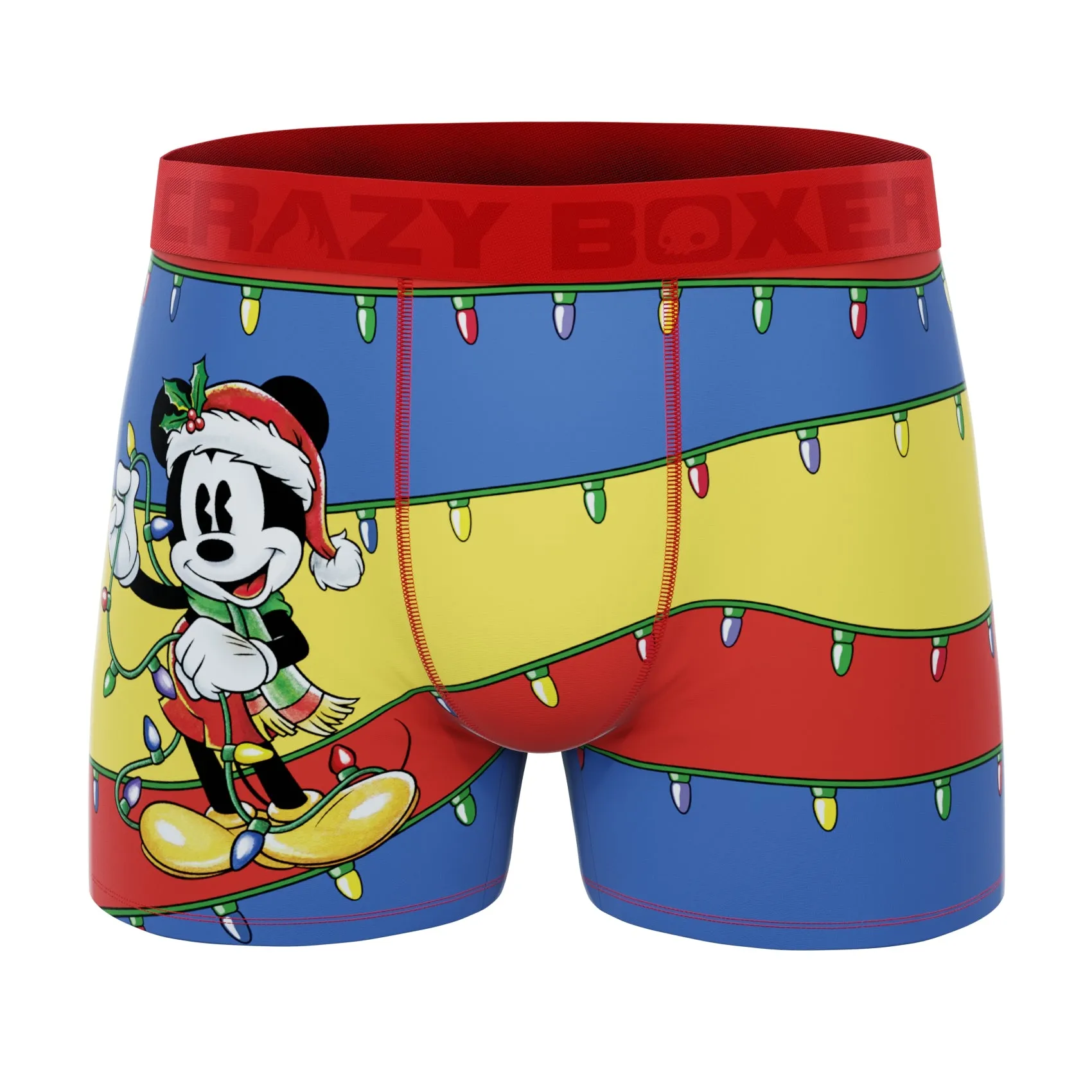 CRAZYBOXER Disney Mickey Holidays Xmas Ski Men's Boxer Briefs