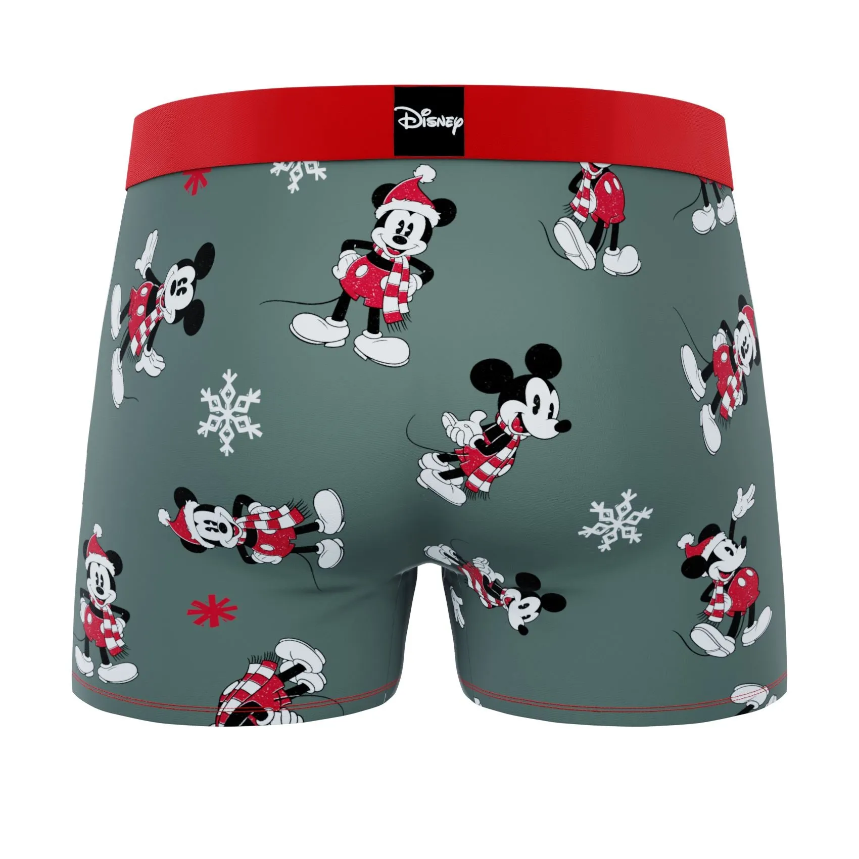 CRAZYBOXER Disney Mickey Mouse Xmas Men's Boxer Briefs (2 pack)