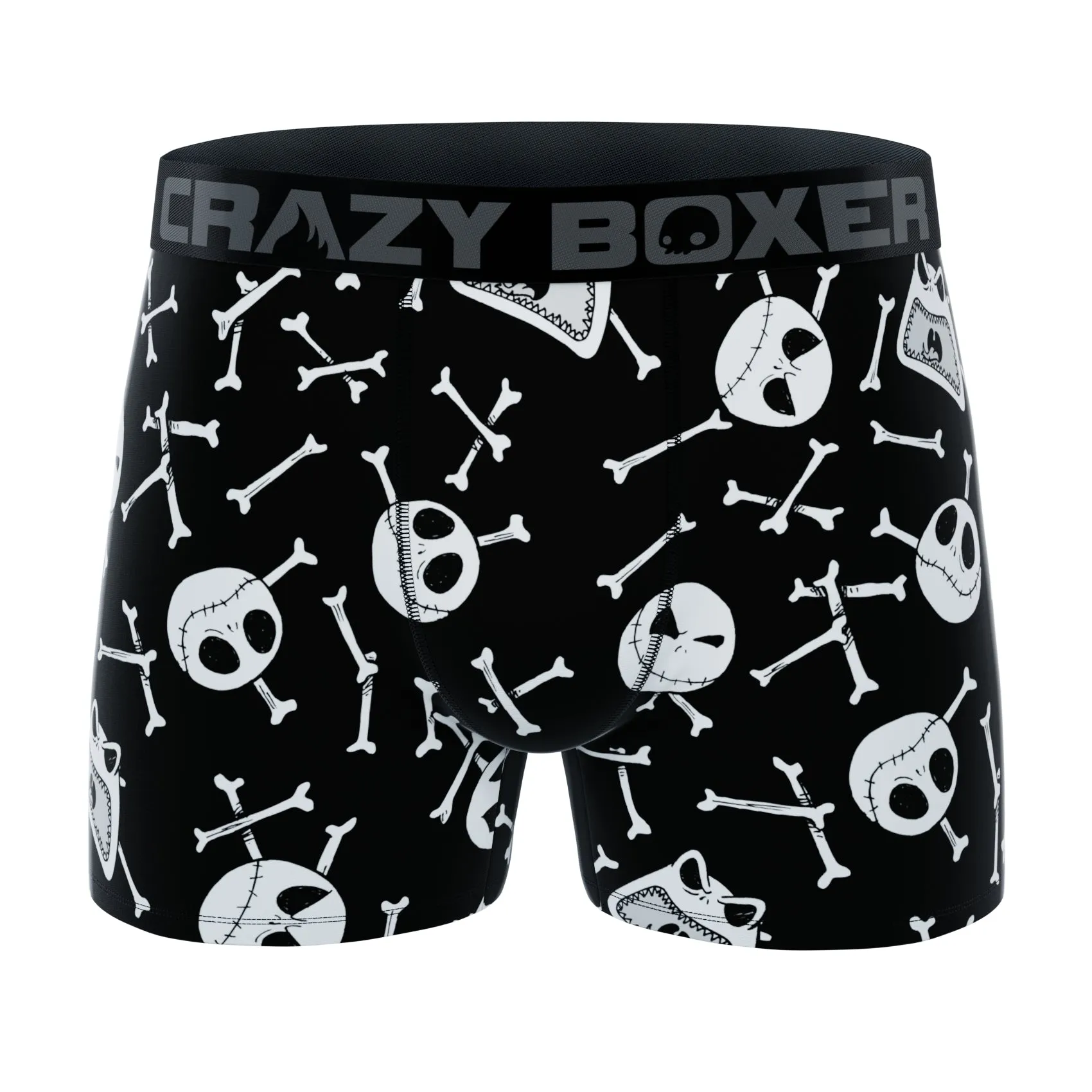 CRAZYBOXER Disney Nightmare Before Christmas Halloween Bone Men's Boxer Briefs