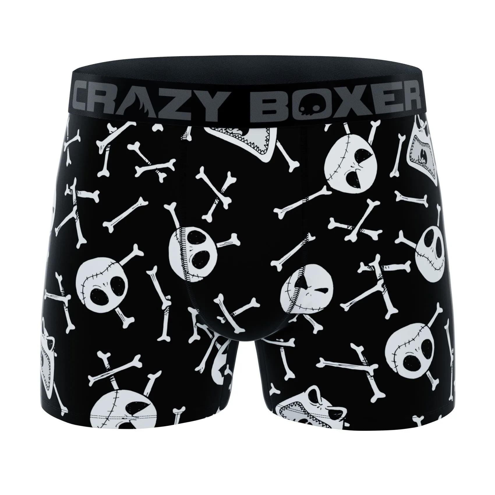 CRAZYBOXER Disney Nightmare Before Christmas Halloween Men's Boxer Briefs (2 Pack)