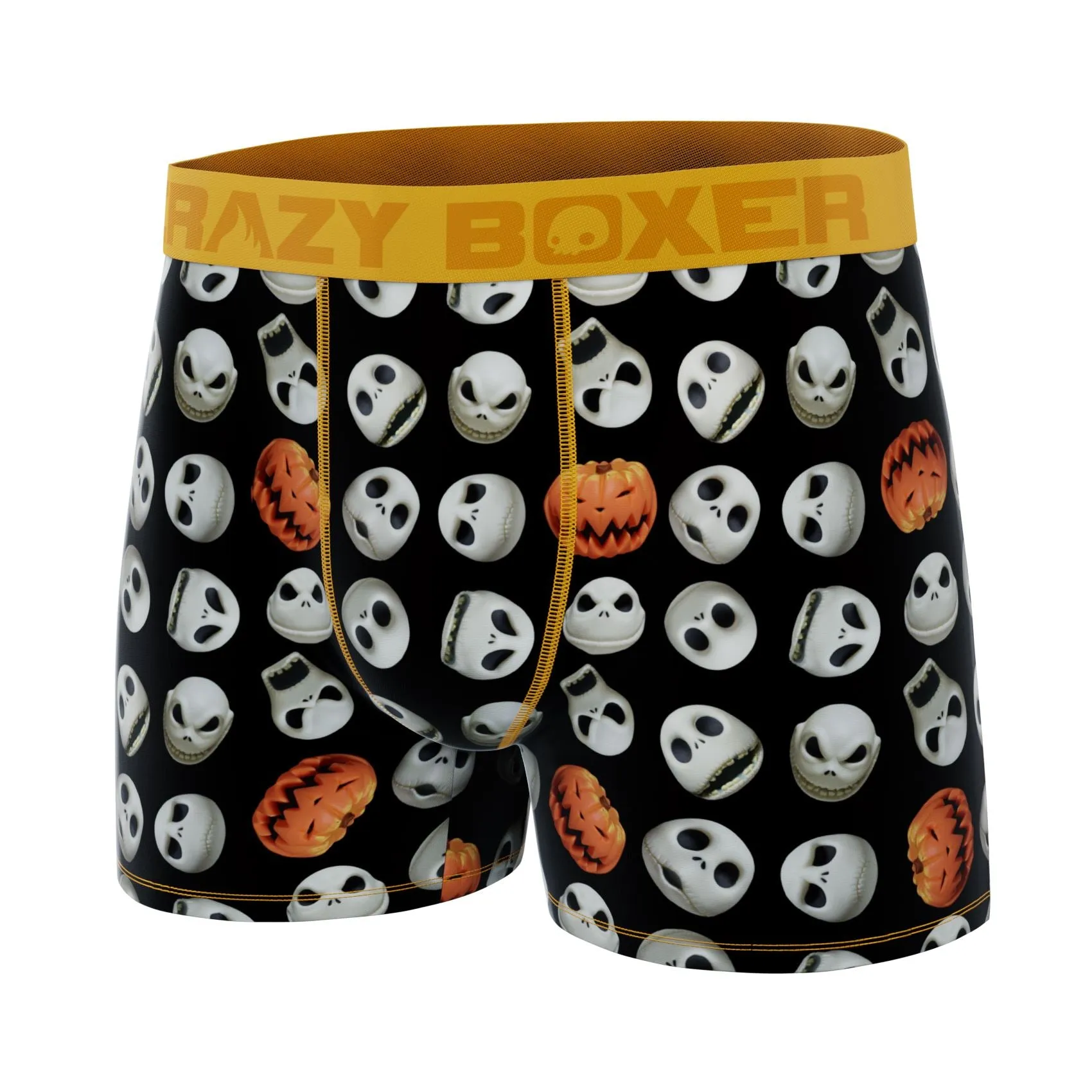 CRAZYBOXER Disney Nightmare Before Christmas Halloween Pumpkin Men's Boxer Briefs (Creative Packaging)