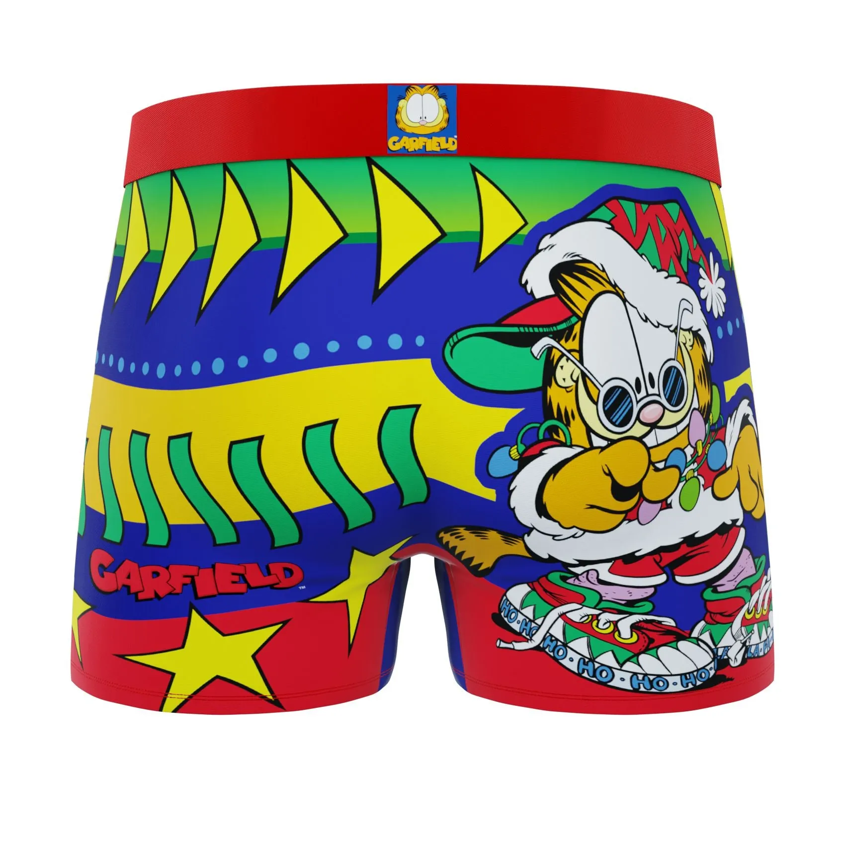 CRAZYBOXER Garfield Xmas Swag Holidays Men's Boxer Briefs