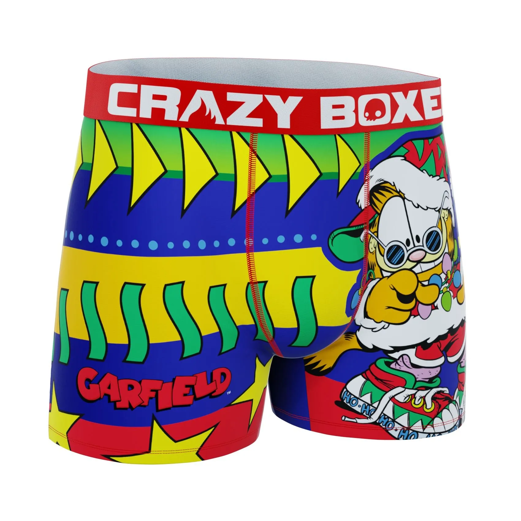 CRAZYBOXER Garfield Xmas Swag Holidays Men's Boxer Briefs