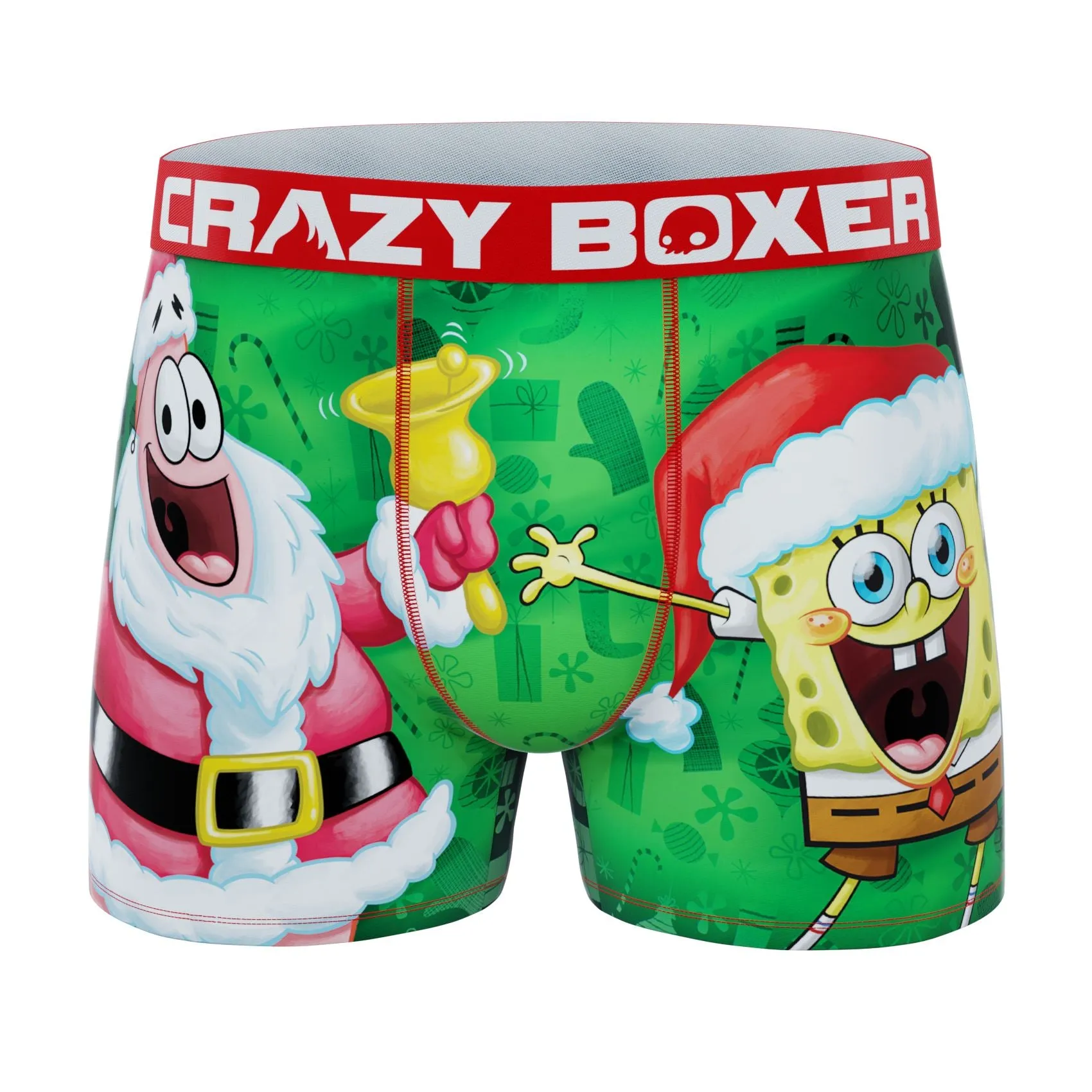 CRAZYBOXER Spongebob XMAS Men's Boxer Briefs (2 pack)