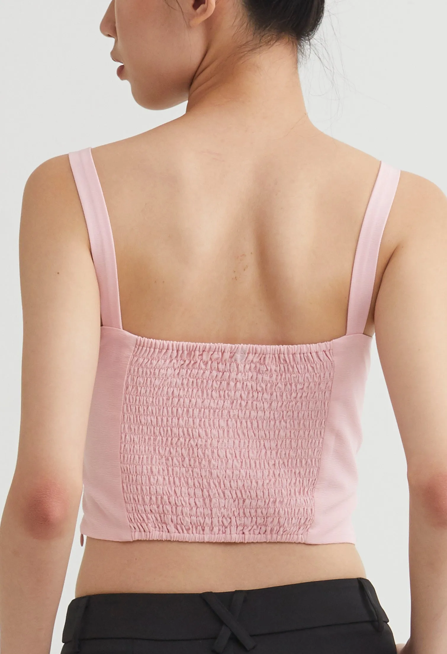 Criss-Cross Bandeau Crop Top